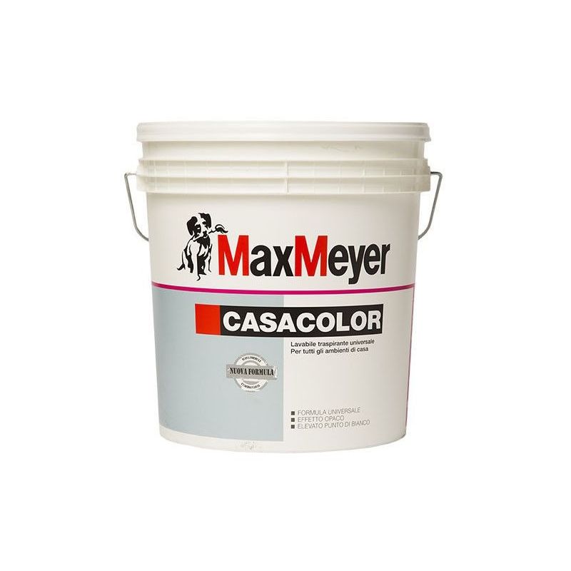 Max Meyer - Casacolor 750ml pittura lavabile colorata per interno colori pastello, colori classic time