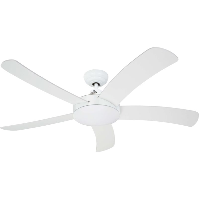 Certeo - Deckenventilator Falcetto Weiß ohne Steuerung