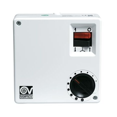 Casafan – Transformateur mural pour ventilateur de plafond SCNR5 – 5 niveaux de réglage – Tension 230V – Puissance max 100W – Interrupteur ON/OFF éclairé
