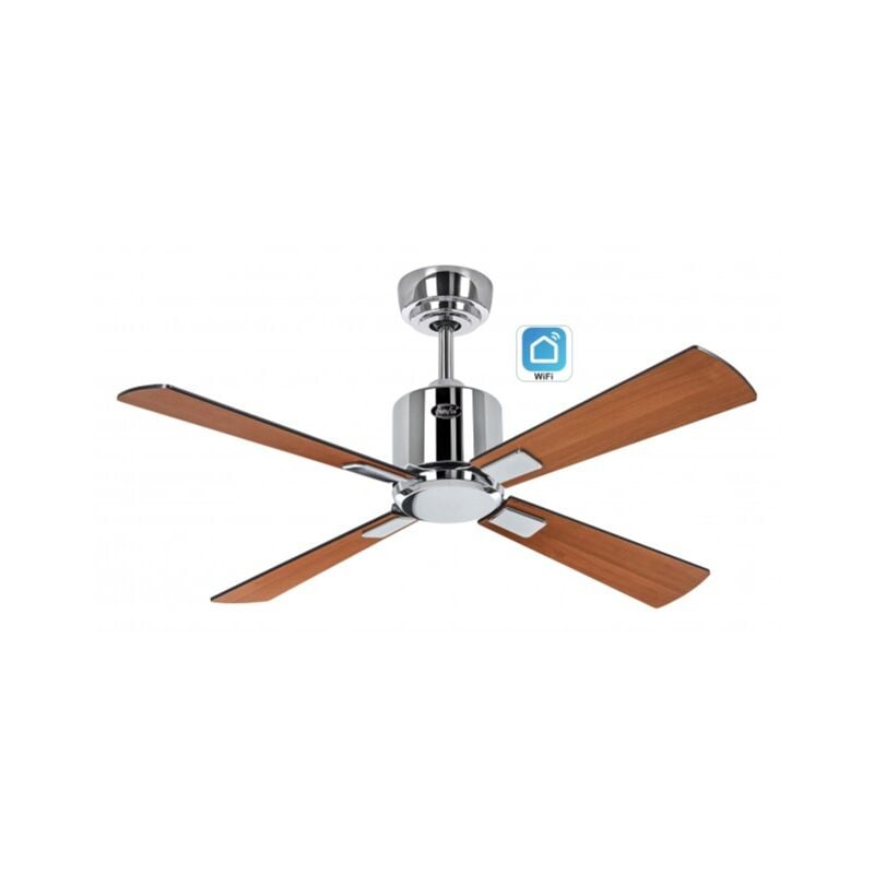 Casafan - Ventilateur de plafond eco neo iii 103cm 948101W Moteur chrome brillant avec Wifi