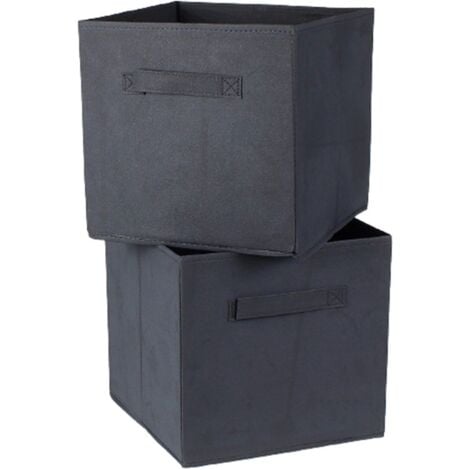 CALICOSY CASÂME - Cube de rangement intissé 28x28cm - Lot de 2