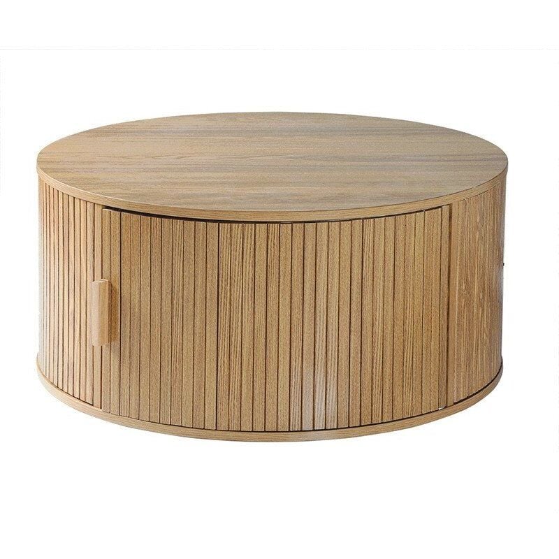 Calicosy - Table basse ronde avec rangement D75 cm - ernest