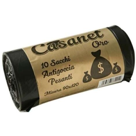 Casanet Sacchi per la spazzatura - Nero - 90x120 cm