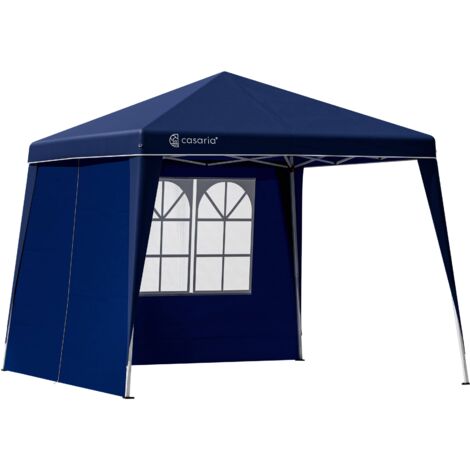 CASARIA® Carpa Pop-Up 3x3m con 4 Paneles Laterales Protección UV 50+ con Bolsa de Transporte Impermeable Capri Blau (de)