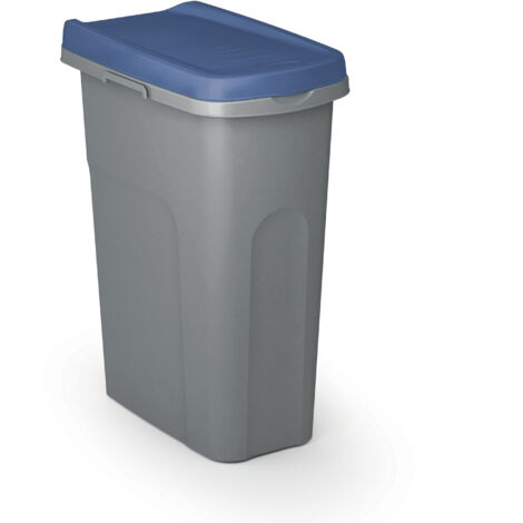CASARIA® Expandable Kitchen Bin System 25L Capacity Colour-Coded, Odour-Locking Removable Lid Easy to Clean Compact Design Kitchen & Office Blau (de)