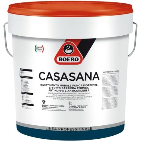 CASASANA BOERO 14 L BIANCO ANTICONDENSA ANTIMUFFA FONOASSORBENTE TERMOISOLANTE