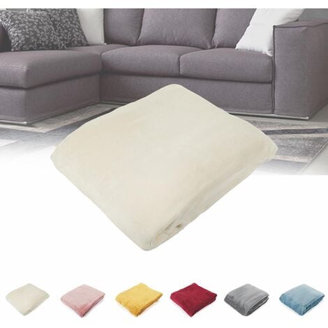 Coperta pile bianco