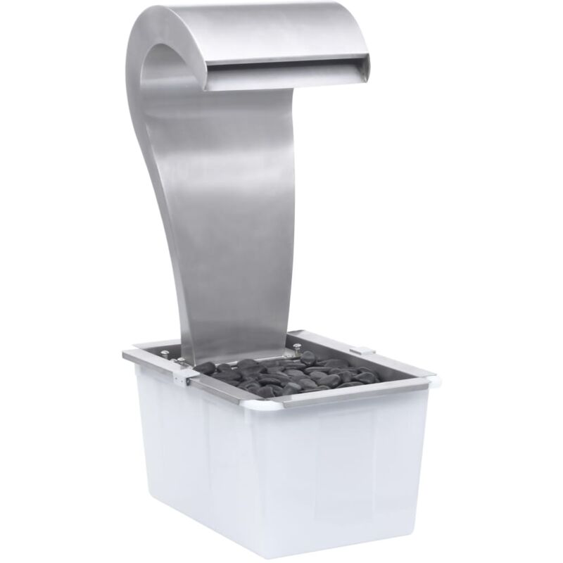 

Vidaxl - Cascada de jardín acero inoxidable plateado 52,4x34,2x82 cm - Plateado
