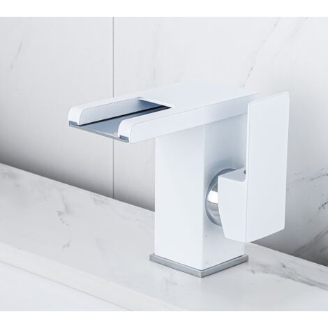 Cascade chaud et froid comptoir lavabo lavabo meuble de salle de bain robinet toilette nordique plein cuivre créatif robinet