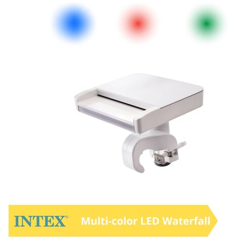 Cascade de piscine Intex avec éclairage LED - Multicolore