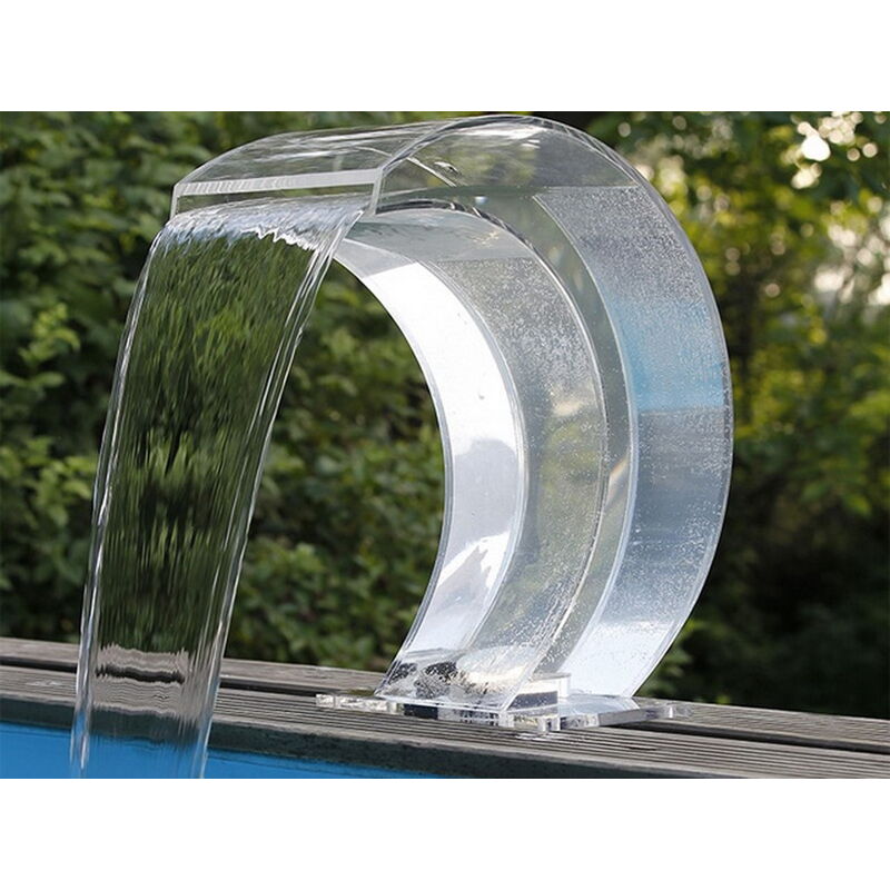 Ubbink - Cascade de piscine Mamba led en acrylique transparent