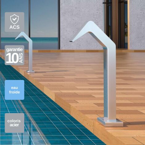 Cascade de piscine Niagara en Acier Inox.S316 - Corps 60x55mm - H.54cm - Garantie 10 ans - POOL IMEX