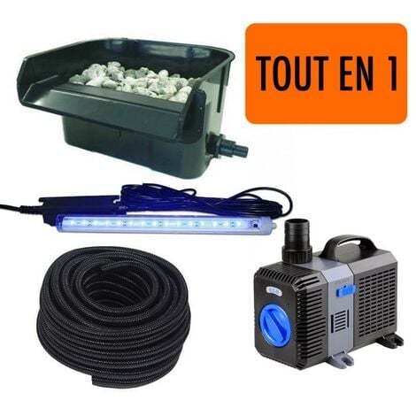 Cascade - Lame D'Eau + Pompe + LED + Tuyau : Set Complet