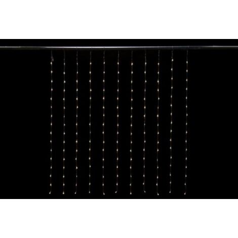 Cascade Light Led - 1.5 X 1.7 M - 176 Led - Blanc - Câble Transparent - Modulateur - 24 V