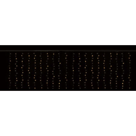 CASCADE LIGHT LED - 4 X 1.3 M - 300 LAMPES BLANC CHAUD - FIL TRANSPARENT - 24 V VELLEMAN CS-LED-4X1.3-24V-UW-T