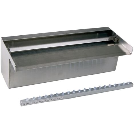 Niagara Cascade Lame d'eau jardin piscine acier inoxydable 30/60/90 cm Ubbink
