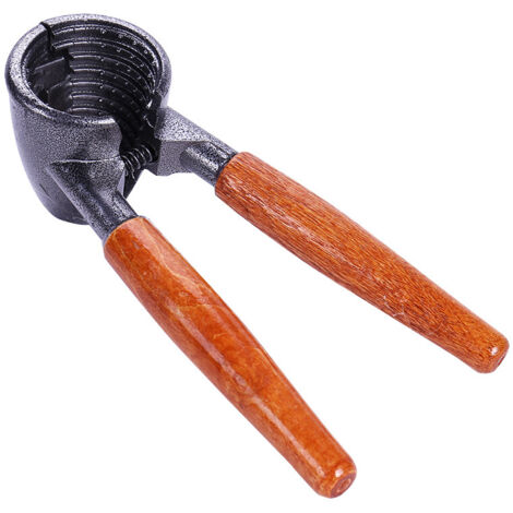 Cascanueces de alta resistencia, alicates para cascanueces de nueces, herramienta con mango de madera para abrir nueces, pecanas, avellanas, almendras, nueces de Brasil y cacahuetes.