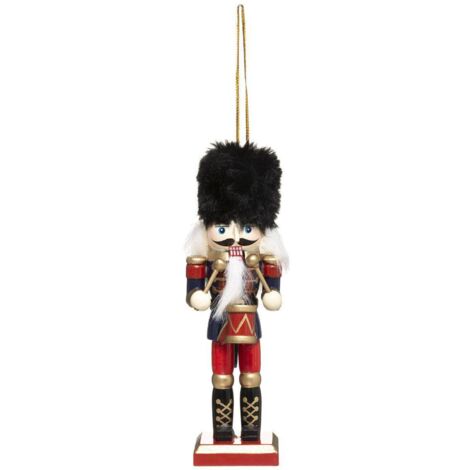Cascanueces sujeto H.12cm madera roja - Feeric lights & christmas