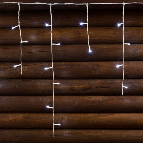 Cascata luminosa per esterno stalattite a led, decorazioni di natale in movimento h 60 cm -480 Led - 20,16 metri / Luce Fredda