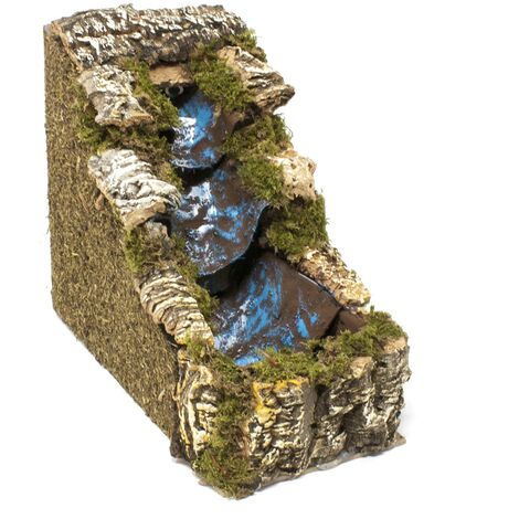 Cascata per Presepe Fiume con Motorino di Ricircolo 21x10 cm 11631