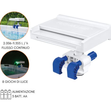 Cascata Piscina Fontana d'acqua da Giardino LED cm 35x24x32 - Bestway