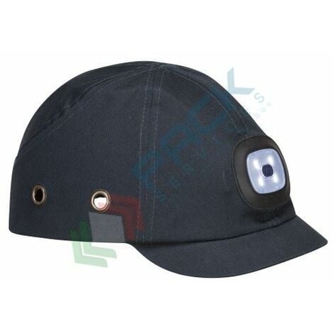Cappello berretto baseball con luce LED su visiera per caccia pesca sport