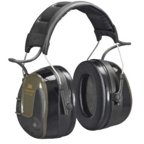 Casco Antirumore Attivo con Riduzione di 32 dB Peltor ProTac Shooter MT13H223A di 3M � Protezione Uditiva Professionale per Caccia e Lavoro, 1 Pezzo