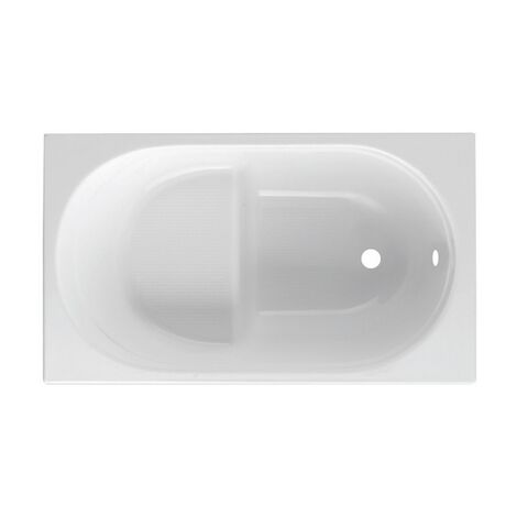 Casco bañera rectangular mod. Rubino con asiento - 120x70 cm sin panel