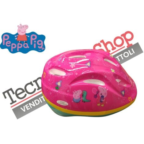 Casco Caschetto Bici Bambina Albri Peppa Pig Omologato Misura Regolabile