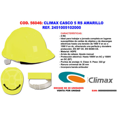 Casco Climax 5 RS Giallo Rif. 2451005102000