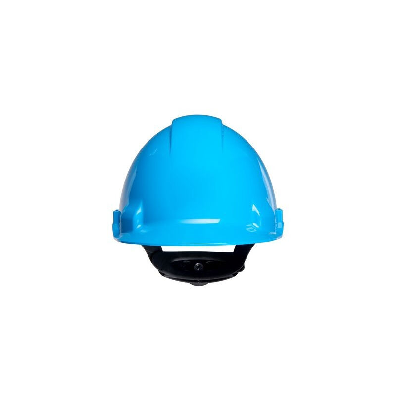 

Casco con arnés de ruleta y banda sudor plástico G3000 | Azul