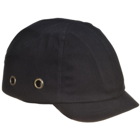 Casco contra golpes con visera corta Short Peak PORTWEST  Negro