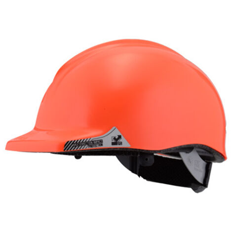 Casco da muratore NZI arancione fluorescente approvato CT-1