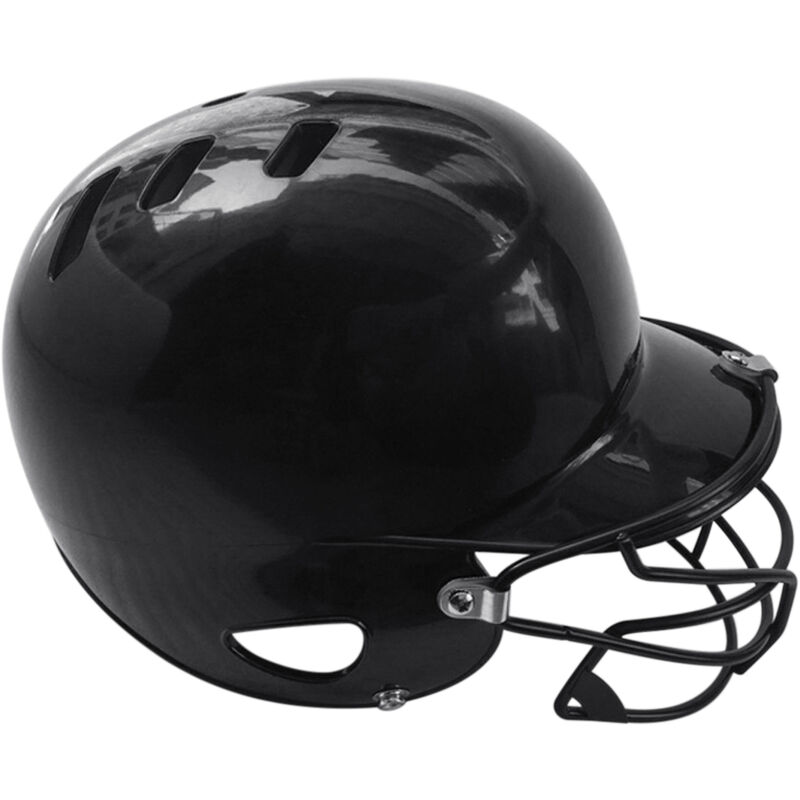 

Casco de bateo de beisbol con protector facial Carcasa de ABS resistente a alto impacto,Negro, mayor