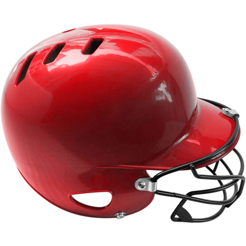 

Casco de bateo de beisbol con protector facial Carcasa de ABS resistente a alto impacto,Rojo, mayor