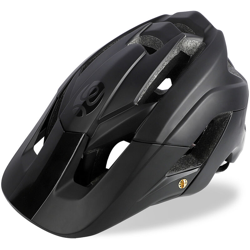 

Casco de bicicleta ligero con forro y visera suave y extraible Casco ajustable para hombres y mujeres Casco de carreras de trail Casco de bicicleta