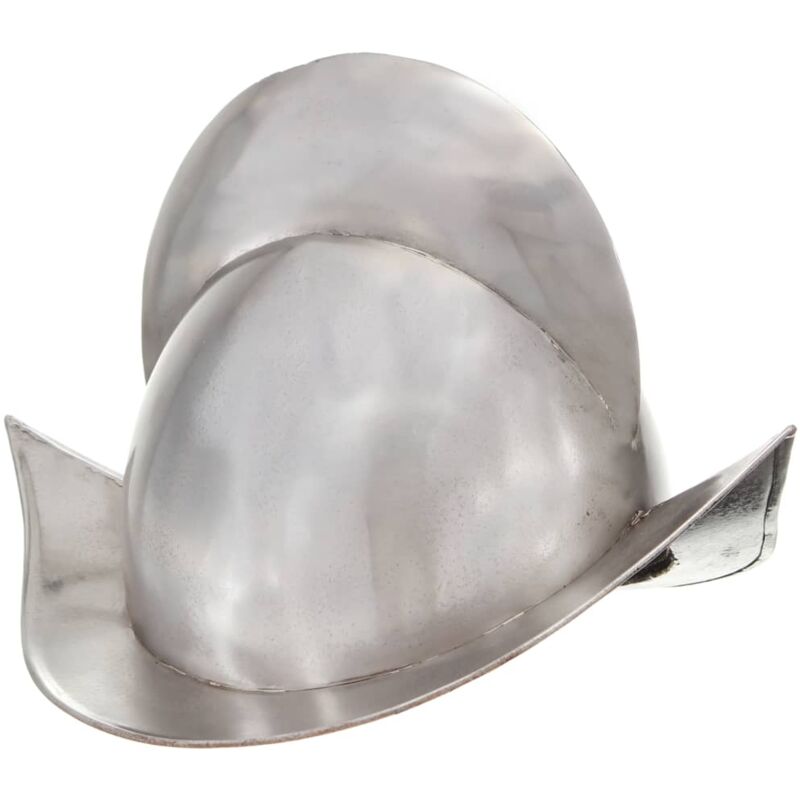 

vidaXL Réplica de casco de caballero medieval antiguo LARP acero plata