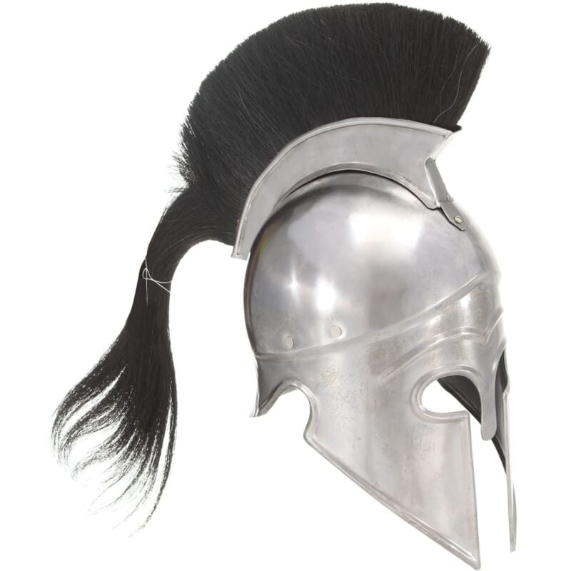 

vidaXL Réplica de casco de guerrero griego rol en vivo acero plateado