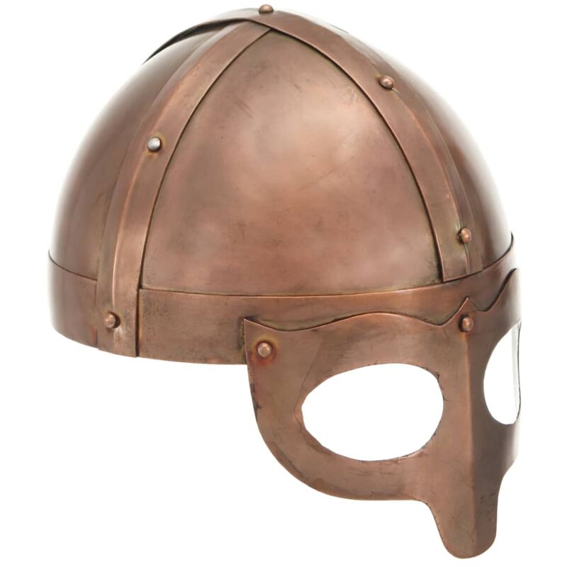 

vidaXL Réplica de casco vikingo antiguo LARP acero cobre