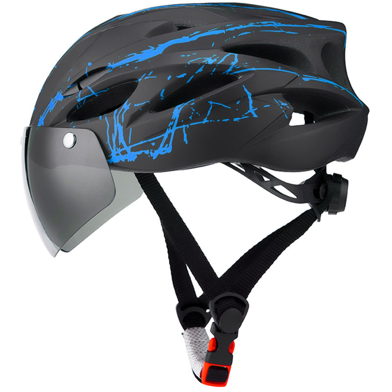 

casco de caballo, en bicicleta del casco de ciclista, Azul