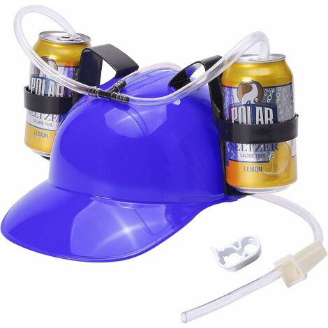 Casco de cerveza, casco de bebida antised con soporte para latas para juegos de fiesta de cerveza y refrescos