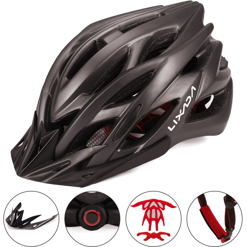 

Casco de ciclismo transpirable con visera para hombres, mujeres, hombres, casco de seguridad ligero, casco de bicicleta para bicicleta de montana,