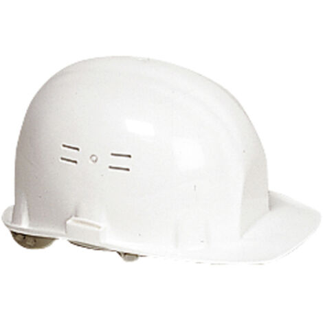 Casco de construcción ajustable blanco