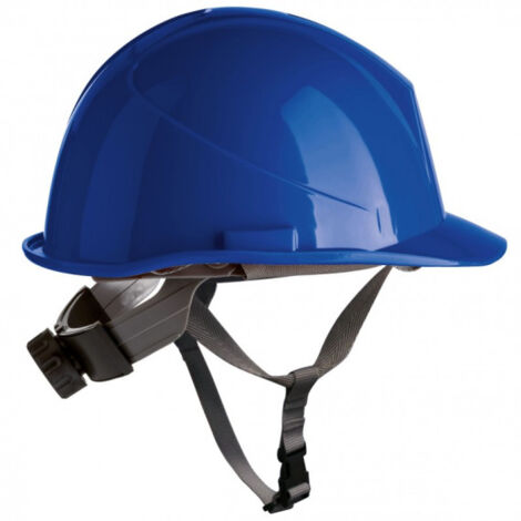 Casco de HDPE con barboquejo y rosca SAFETOP ER-Safety  Azul Marino