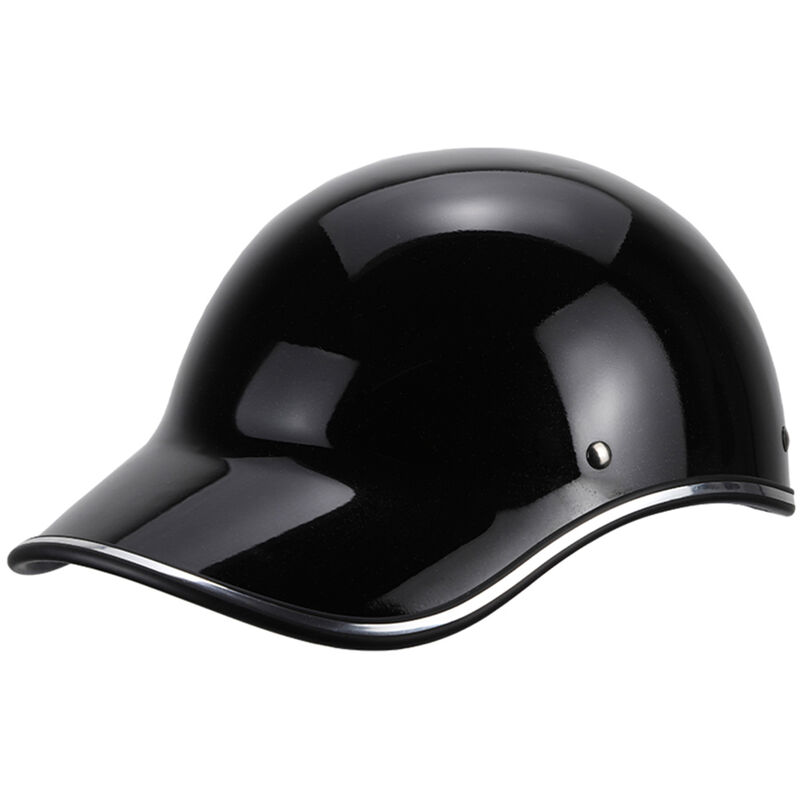 

Casco de motocicleta Bicicleta Bicicleta Gorra de beisbol Casco Medio casco para hombres Mujeres Adultos,Negro