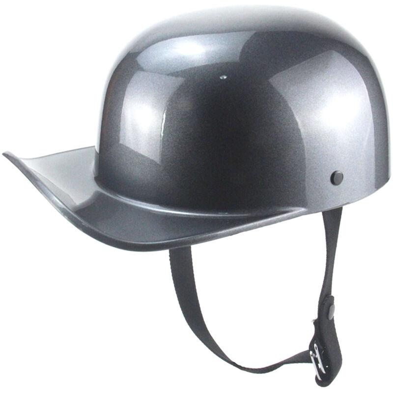 

Casco de motocicleta Casco de calle de moda Medio casco para equipo de jinete fresco unisex para adultos,Gris Plata, Talla M