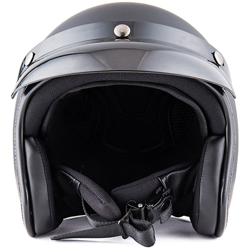 

Vintage Unisex-adulto Casco de cara abierta Motocicletas de crucero Cool Rider Equipment Four Seasons con visera extraíble Casco de motocicleta,HB, XL