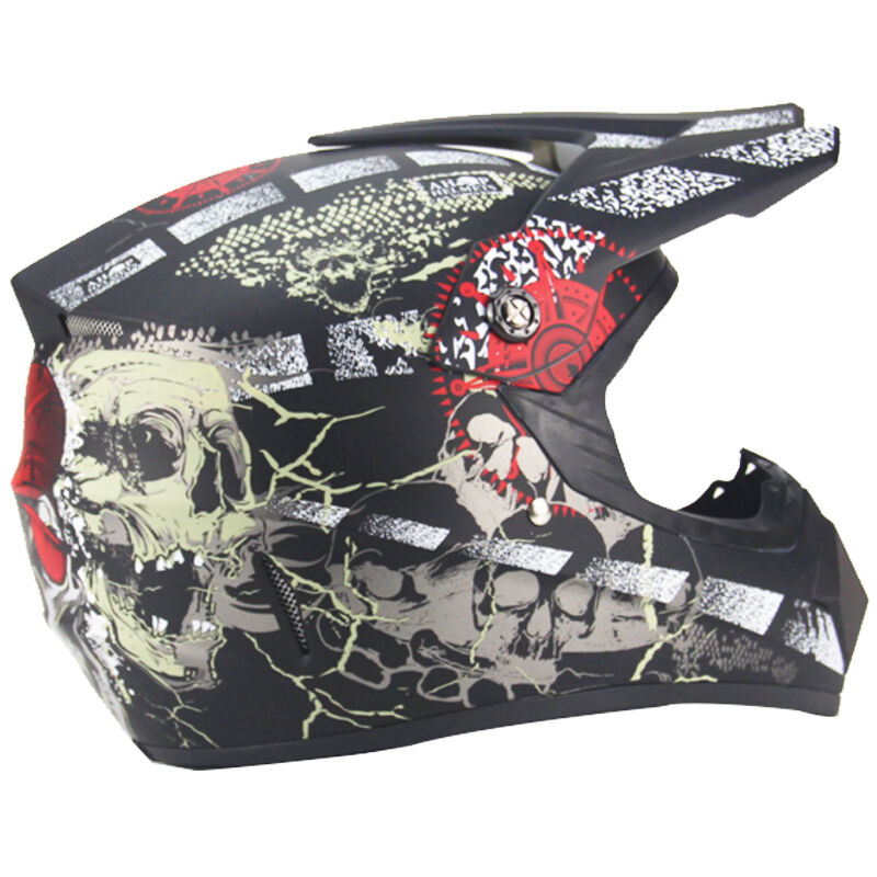 

Casco de motocicleta profesional de carreras de motocross Casque Hors Route,Simulacro de negro, S