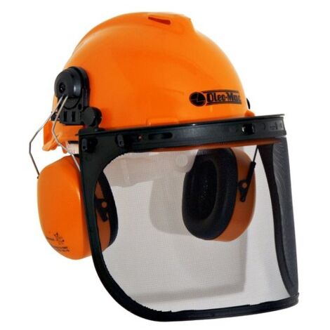 Casco de protección con visera de malla y auriculares 3155012 Original Oleomac Efco