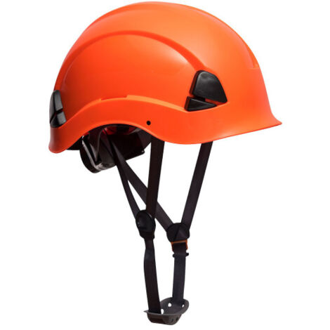 Casco de protección en altura con barboquejo Height Endurance PS53 Naranja